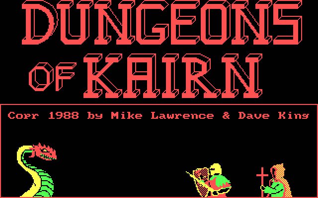 dungeons-of-kairn screenshot for dos