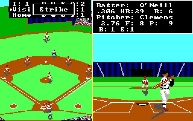 earl-weaver-baseball screenshot for dos