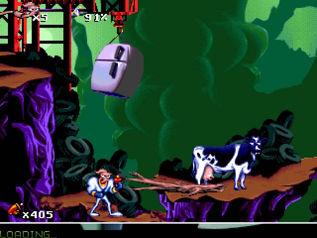 earthworm-jim screenshot for dos