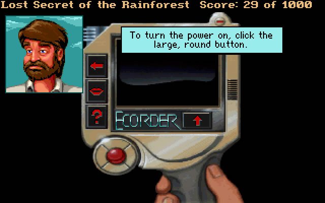 ecoquest-2-lost-secret-of-the-rainforest screenshot for dos