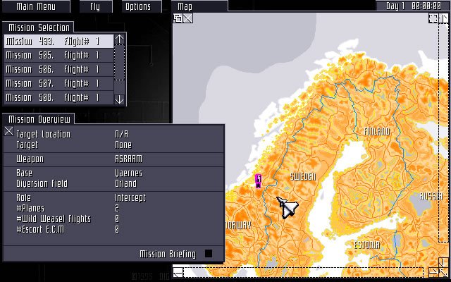 ef-2000 screenshot for dos