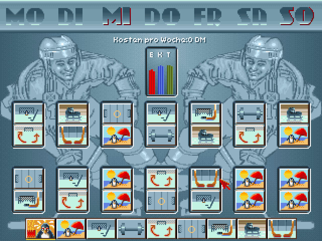 eishockey-manager screenshot for dos