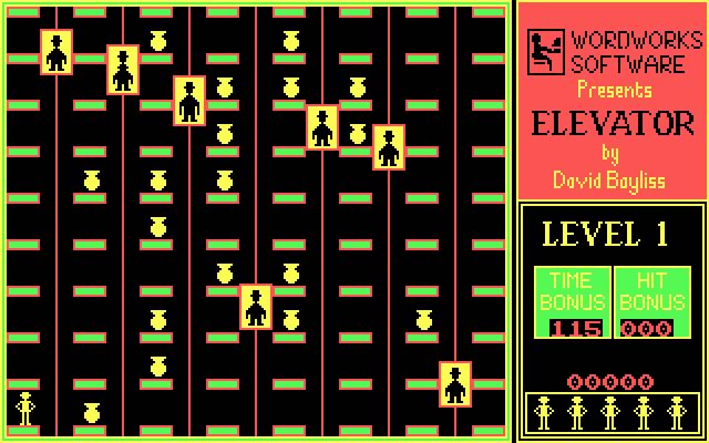 elevator screenshot for dos