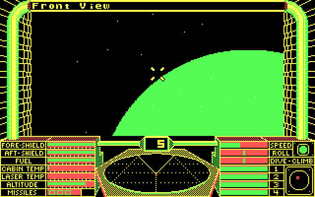 elite screenshot for dos