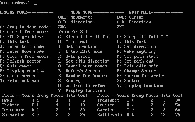 empire-wargame-of-the-century screenshot for dos