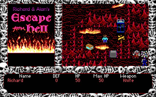 escape-from-hell screenshot for dos