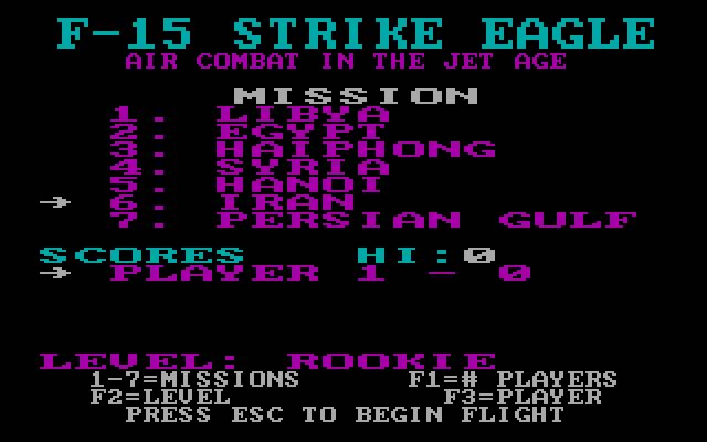 f-15-strike-eagle screenshot for dos
