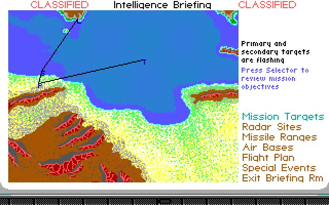 f-19-stealth-fighter screenshot for dos