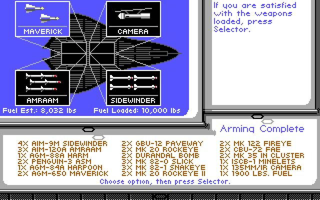 f-19-stealth-fighter screenshot for dos