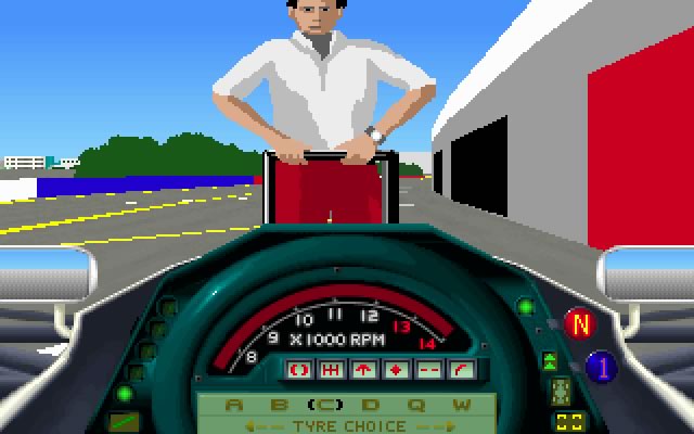 formula-1-grand-prix screenshot for dos