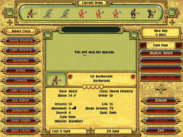 fantasy-general screenshot for dos