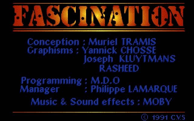 fascination screenshot for dos