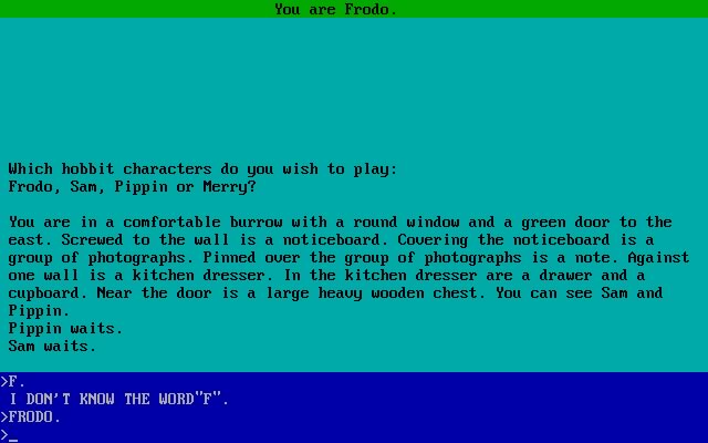 the-fellowship-of-the-ring screenshot for dos