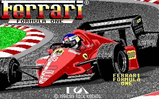 ferrari-formula-1 screenshot for dos