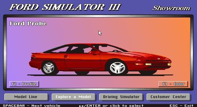 ford-simulator-3 screenshot for dos