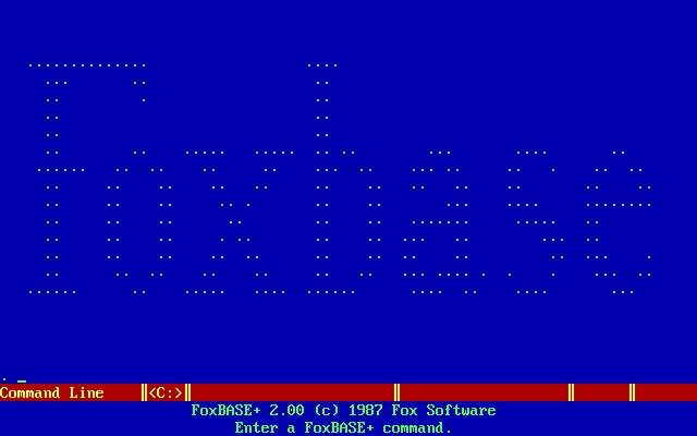 FoxBASE 2 screenshot