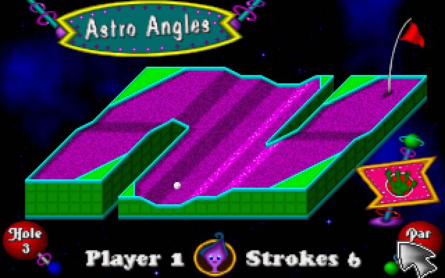 fuzzy-s-world-of-miniature-space-golf screenshot for dos