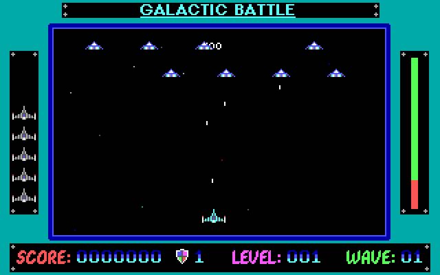 galactic-battle screenshot for dos