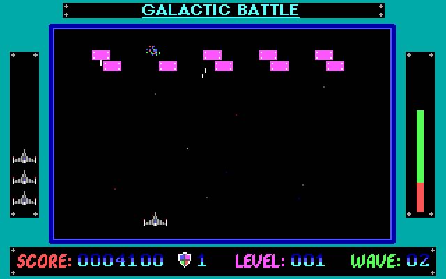 galactic-battle screenshot for dos