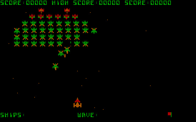 galaxian screenshot for dos