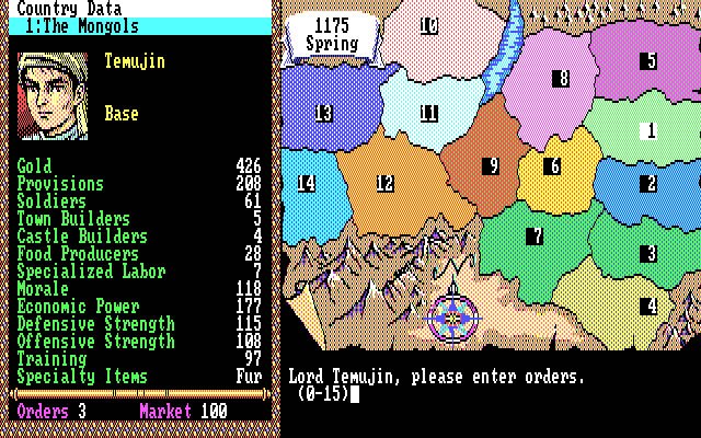 gengis-khan screenshot for dos