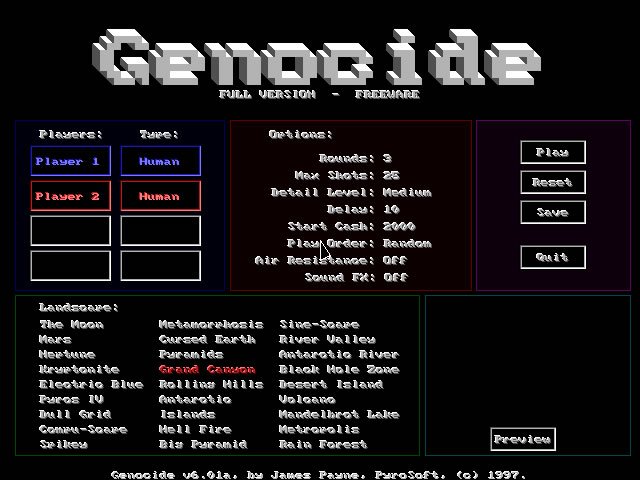 genocide screenshot for dos