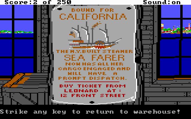 gold-rush screenshot for dos