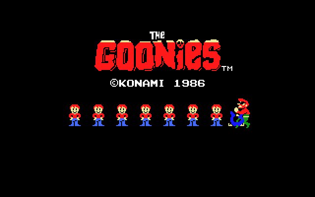 the-goonies screenshot for dos