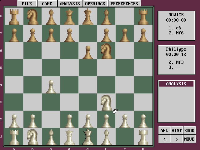 grandmaster-chess screenshot for dos