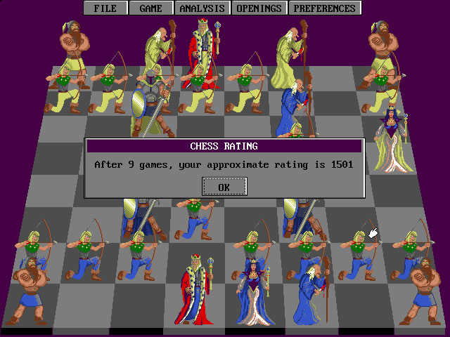 grandmaster-chess screenshot for dos
