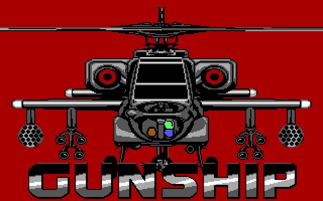 gunship screenshot for dos