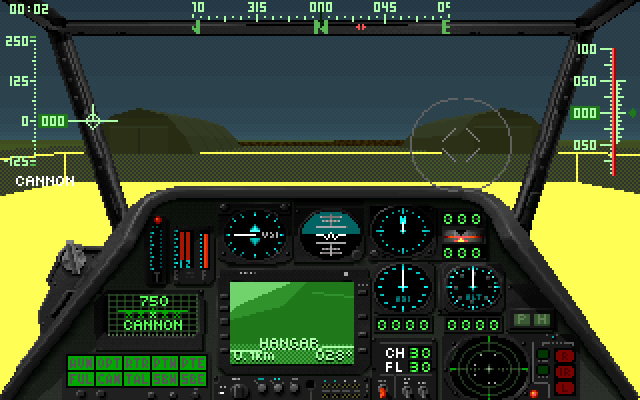 gunship-2000 screenshot for dos