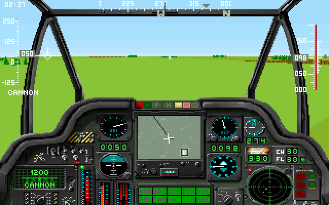 gunship-2000 screenshot for dos