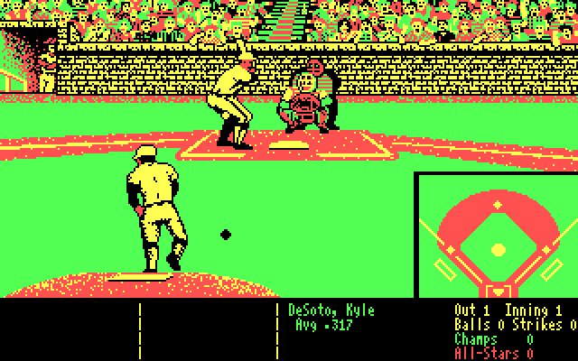 hardball screenshot for dos