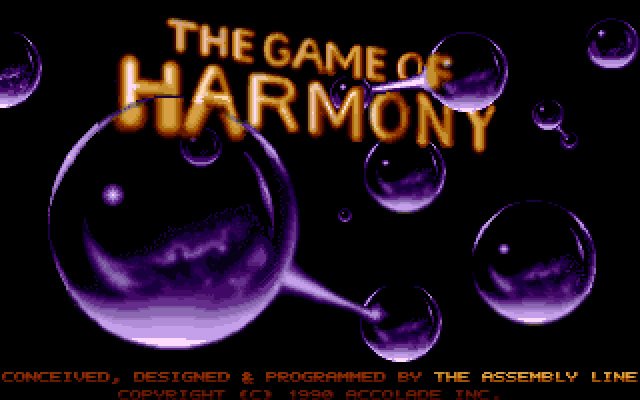 the-game-of-harmony screenshot for dos