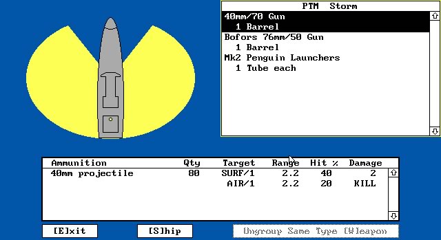 harpoon screenshot for dos