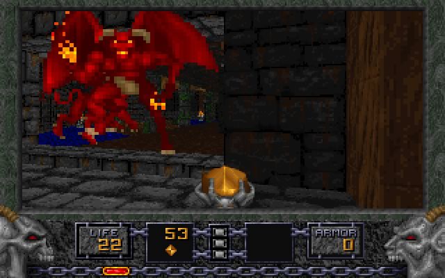 heretic screenshot for dos