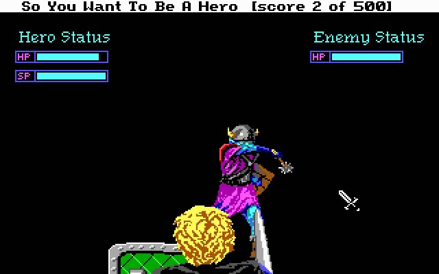 hero-s-quest-so-you-want-to-be-a-hero screenshot for dos