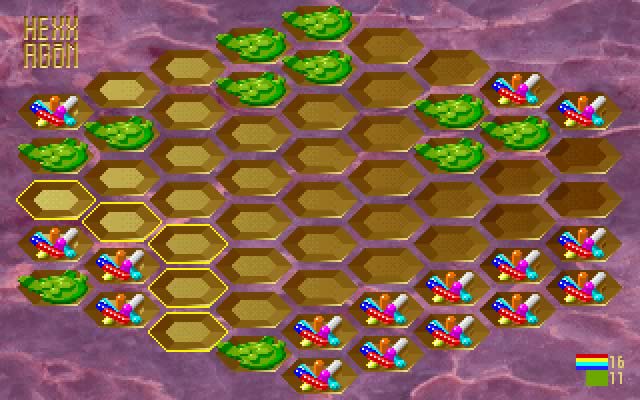 hexxagon-2 screenshot for dos