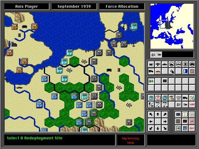 high-command-europe-1939-45 screenshot for dos