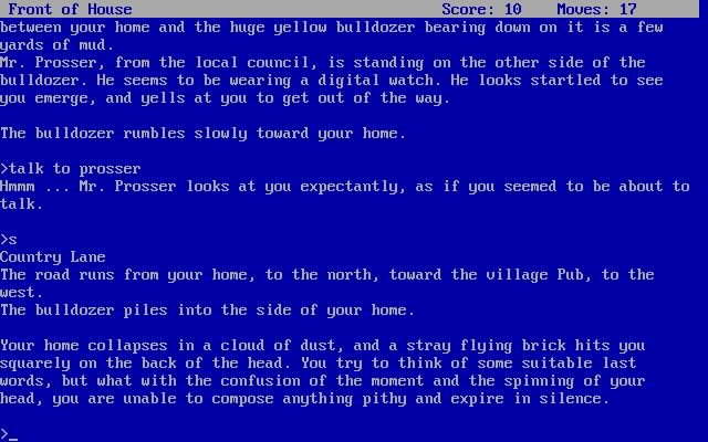 the-hitchhiker-s-guide-to-the-galaxy screenshot for dos