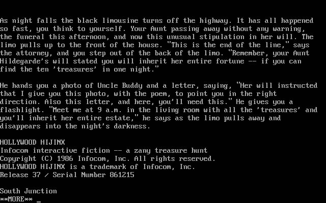 hollywood-hijinx screenshot for dos