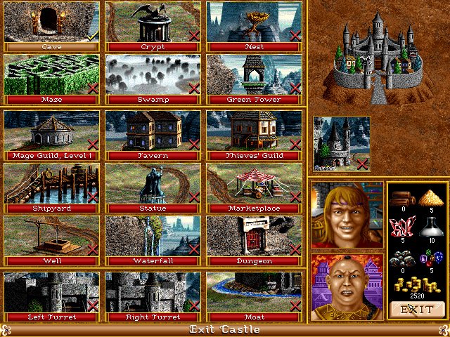 heroes-of-might-and-magic-ii screenshot for dos