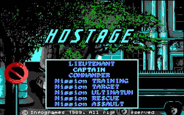 hostage-rescue-mission screenshot for dos