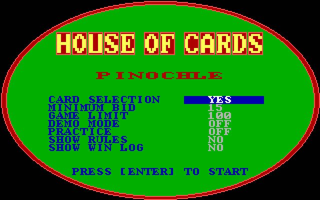 house-of-cards screenshot for dos