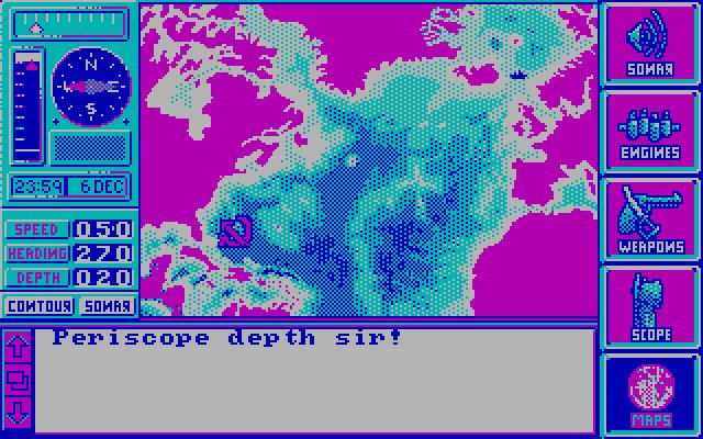 the-hunt-for-red-october screenshot for dos