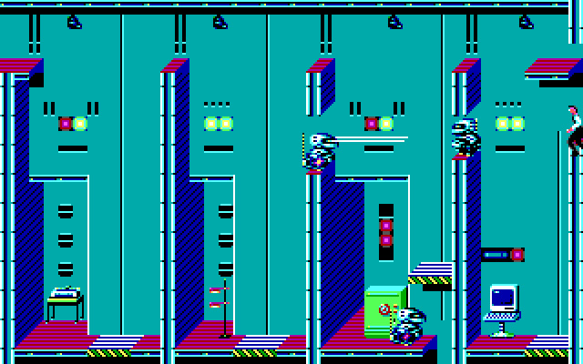impossible-mission-2 screenshot for dos