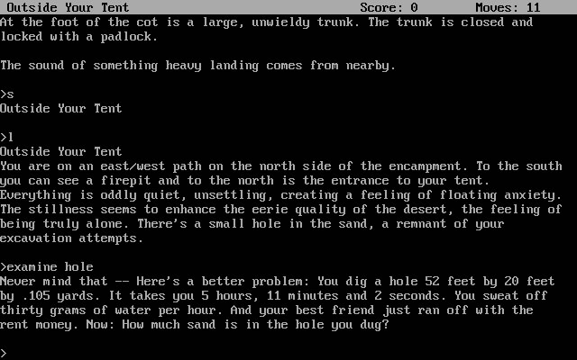 infidel screenshot for dos