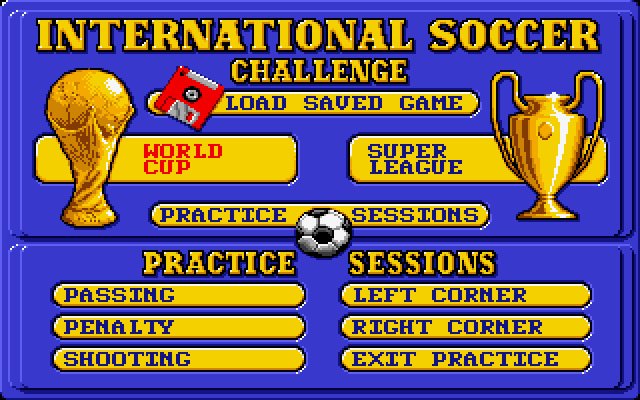 international-soccer-challenge screenshot for dos