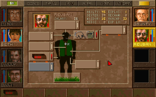 jagged-alliance screenshot for dos